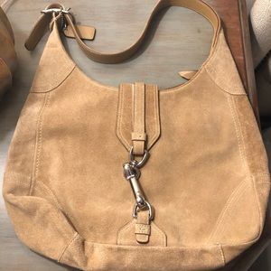 Brand New Coach Purse - Tan Suede
